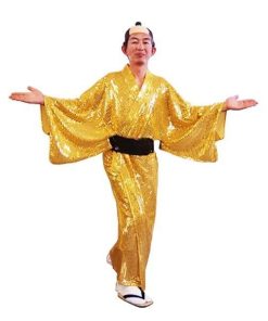 マツケンサンバ 衣装 スパーク着流し 着物 キラキラ着流し ゴールド衣装 コスチューム