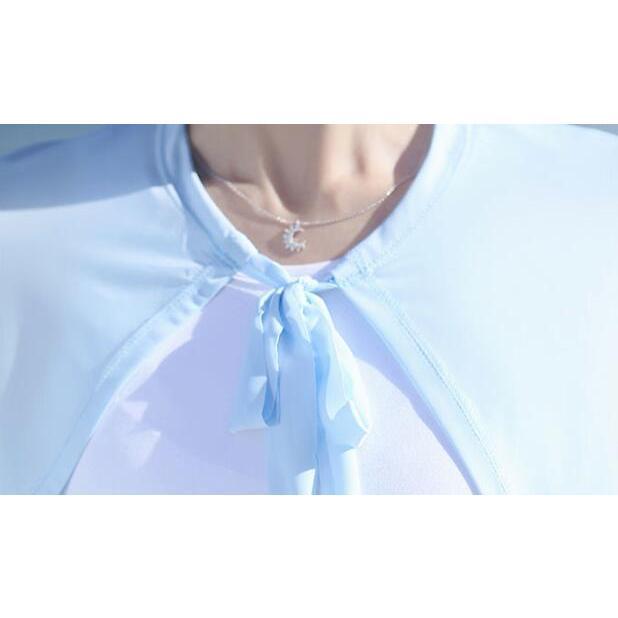 【大特価】uvカーディガン 冷感 upf50+ 紫外線対策 アームカバー マント 冷房対策 運転 日焼け対策 凉感 吸汗速乾 ショール ケープ - 画像 (4)