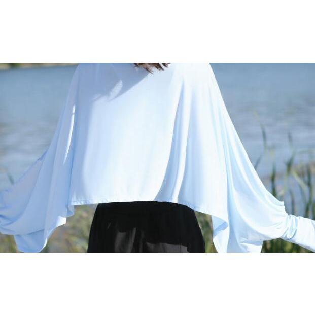 【大特価】uvカーディガン 冷感 upf50+ 紫外線対策 アームカバー マント 冷房対策 運転 日焼け対策 凉感 吸汗速乾 ショール ケープ - 画像 (5)