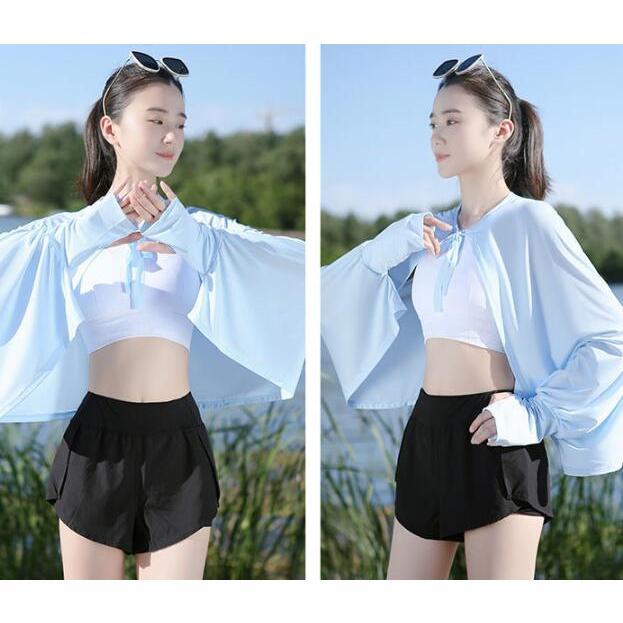 【大特価】uvカーディガン 冷感 upf50+ 紫外線対策 アームカバー マント 冷房対策 運転 日焼け対策 凉感 吸汗速乾 ショール ケープ - 画像 (7)