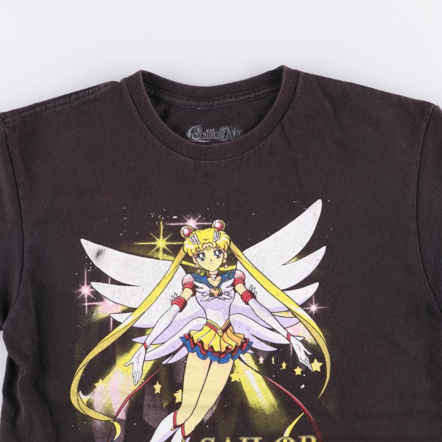 古着 SAILOR MOON 美少女戦士セーラームーン 月野うさぎ アニメ キャラクタープリントTシャツ メンズM相当 /eaa578371 - 画像 (4)
