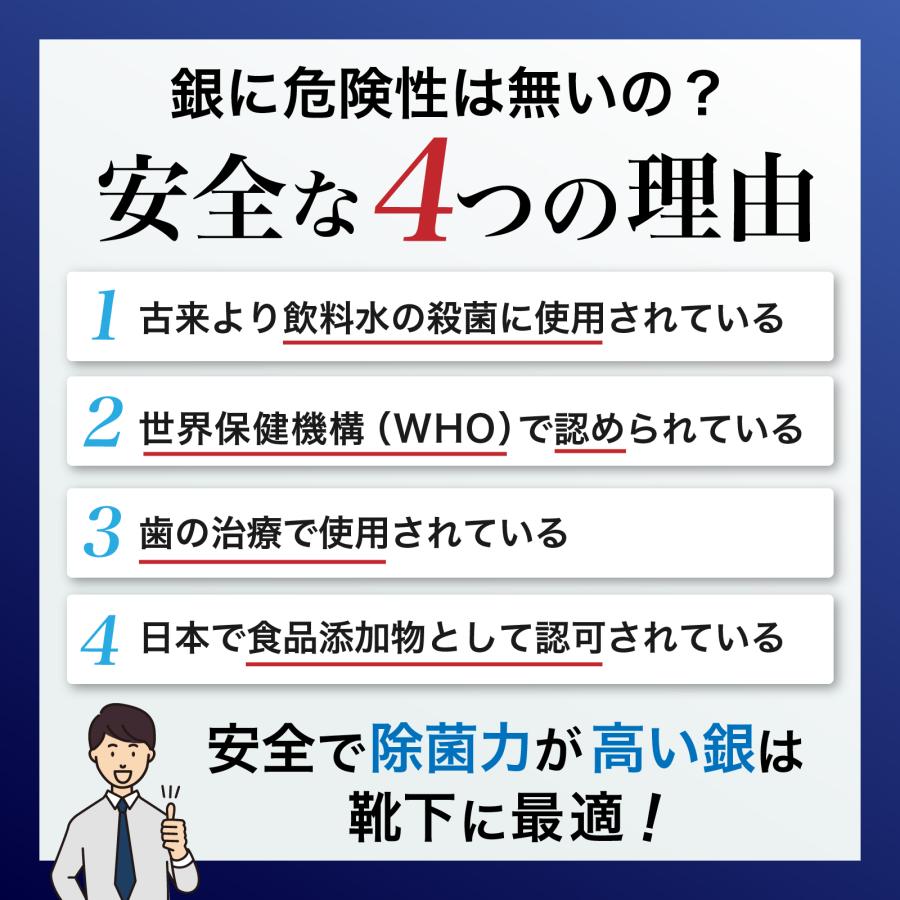 靴下 メンズ ビジネスソックス 夏 夏用 黒 メッシュ 5足 セット 抗菌 防臭 臭わない 銀イオン 機能性 ムッシュデオ - 画像 (9)