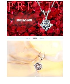 ネックレス スワロフスキー 鎖骨 上品 職場 大粒 誕生日 記念日 クリスマス 母の日 シルバー925金属アレルギー対応