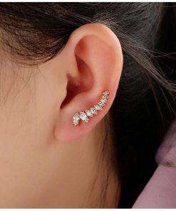 ピアス レディース スワロフスキー 可愛い スタイリッシュ K18金RGP 金属アレルギー対応