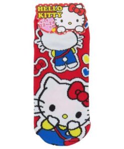 ハローキティ グッズ 女性用靴下 キャラクター ジャガードソックス フロントバック