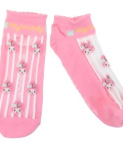 マイメロディ グッズ 女性用靴下 サンリオ キャラクター シースルーソックス レディース