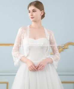 【特価】ボレロ レース かわいいレース ジャケット 結婚式 ブライダル 飾り物 二次会 フォーマル ボレロ パーティ レディース アウター
