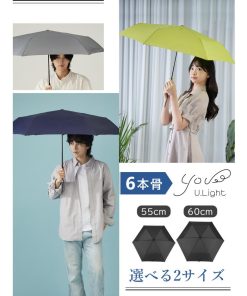 KIZAWA 雨傘 折りたたみ傘 超軽量 コンパクト 6本骨 親骨55 60cm カーボン傘 メンズ レディース 折り畳み傘 超撥水 旅行 誕生日 プレゼント チェック柄 U.Light check