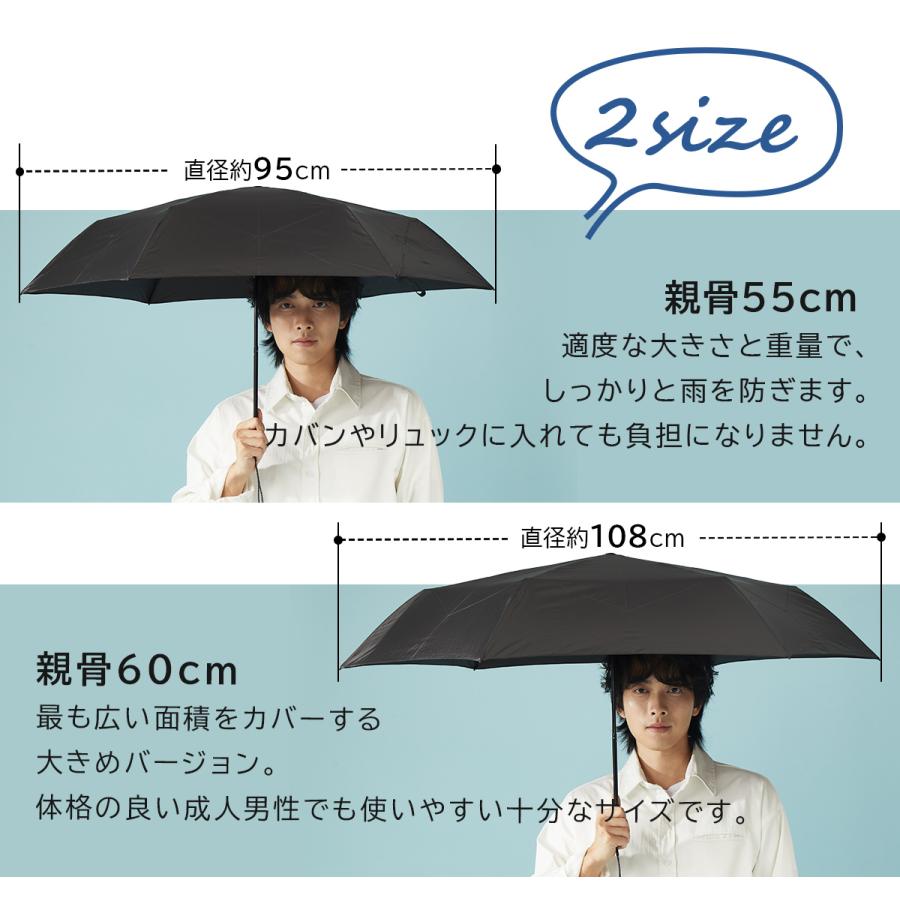 KIZAWA 雨傘 折りたたみ傘 超軽量 コンパクト 6本骨 親骨55 60cm カーボン傘 メンズ レディース 折り畳み傘 超撥水 旅行 誕生日 プレゼント チェック柄 U.Light check - 画像 (2)