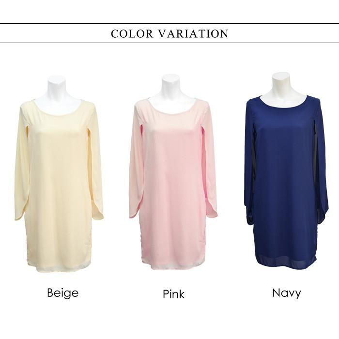 KOEISTORE パーティードレス 結婚式 ワンピース ママ パーティ マタニティ ミディアム 体型カバー お呼ばれ ニ次会 フォーマル レディース 大人 大きいサイズ 送料無料 - 画像 (4)