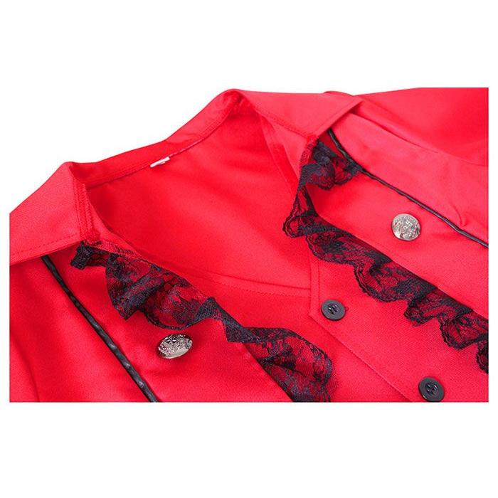 ジャケット ロング丈 王子様 タキシード 燕尾服 ステージ衣装 舞台衣装 ダンス衣装 ハロウィン コスプレ 仮装 衣装 カラオケ衣装 中世 ヨーロッパ - 画像 (6)