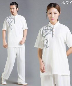 太極拳服 太極拳 ウェア トップス Tシャツ 半袖 メンズ レディース 男女兼用 武術表演服 スポーツ 練功服 綿 夏 太極拳ウェア 大人 練習着 カンフー服 演武用服