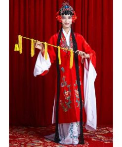中華コスプレ衣裳 京劇 崑曲 黄梅戯 戯曲 舞台演劇 演出衣装 貴妃 花旦 水袖 振り袖 仮装 変装 全身コスチューム 大人 男女兼用 チャイナ衣裳 中華 華流 趣味 文