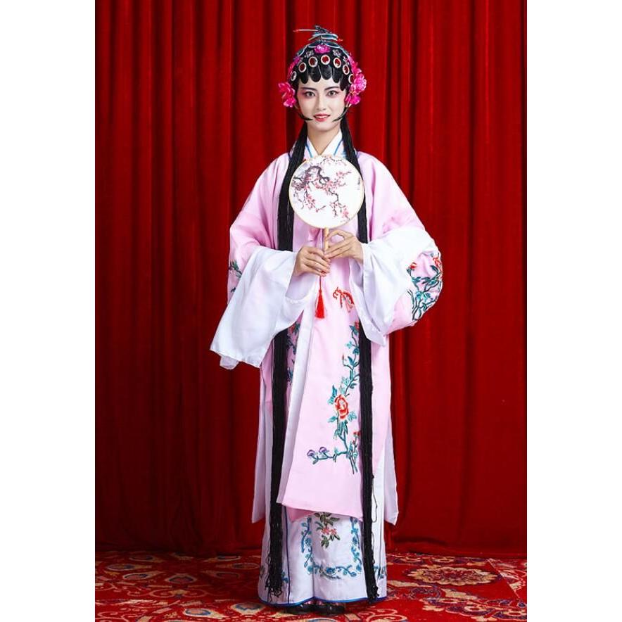 中華コスプレ衣裳 京劇 崑曲 黄梅戯 戯曲 舞台演劇 演出衣装 貴妃 花旦 水袖 振り袖 仮装 変装 全身コスチューム 大人 男女兼用 チャイナ衣裳 中華 華流 趣味 文 - 画像 (2)