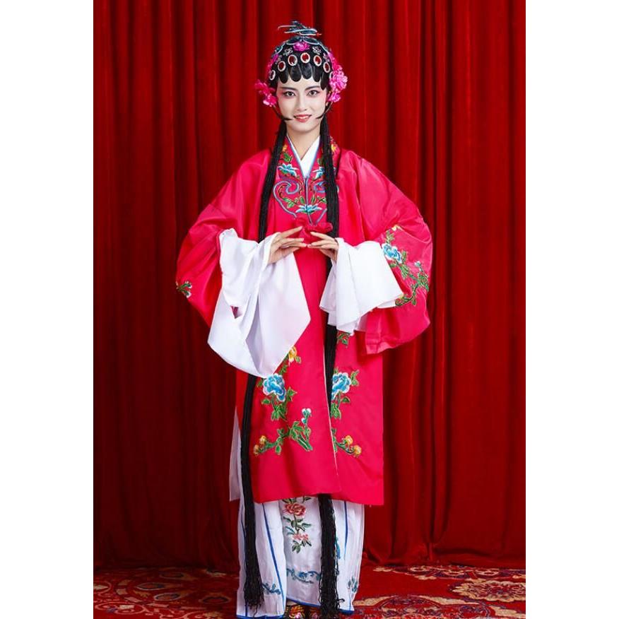 中華コスプレ衣裳 京劇 崑曲 黄梅戯 戯曲 舞台演劇 演出衣装 貴妃 花旦 水袖 振り袖 仮装 変装 全身コスチューム 大人 男女兼用 チャイナ衣裳 中華 華流 趣味 文 - 画像 (3)