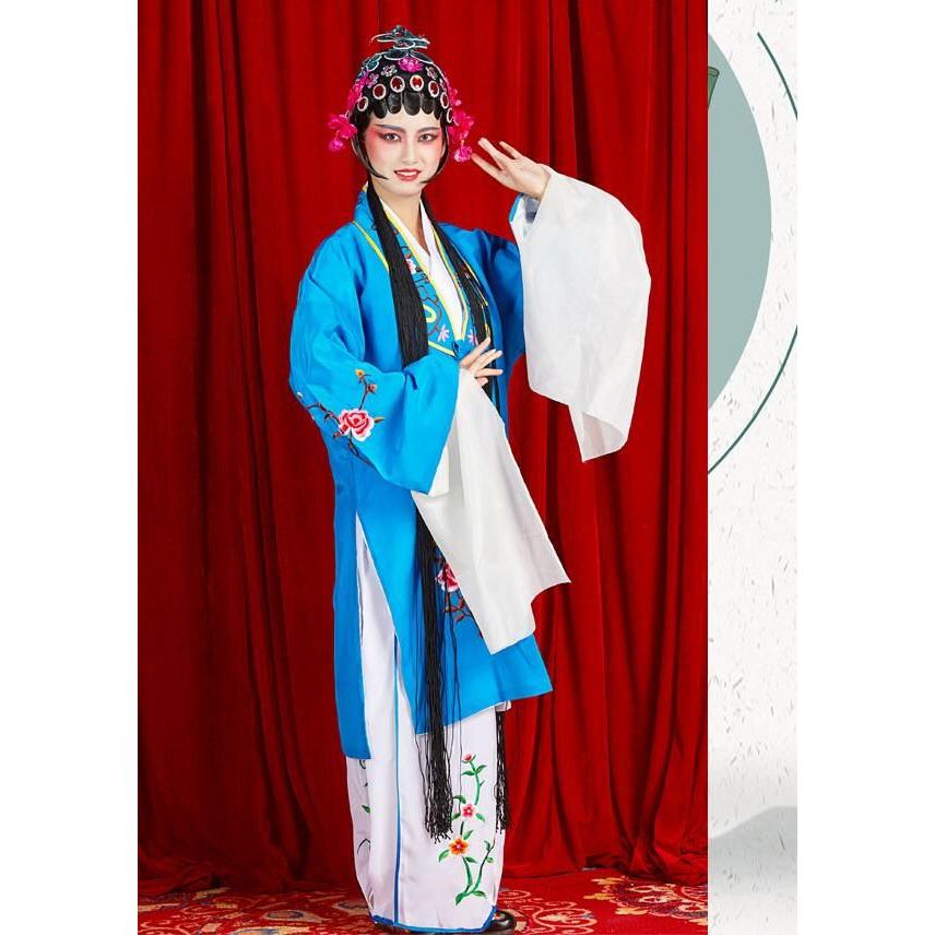 中華コスプレ衣裳 京劇 崑曲 黄梅戯 戯曲 舞台演劇 演出衣装 貴妃 花旦 水袖 振り袖 仮装 変装 全身コスチューム 大人 男女兼用 チャイナ衣裳 中華 華流 趣味 文 - 画像 (4)