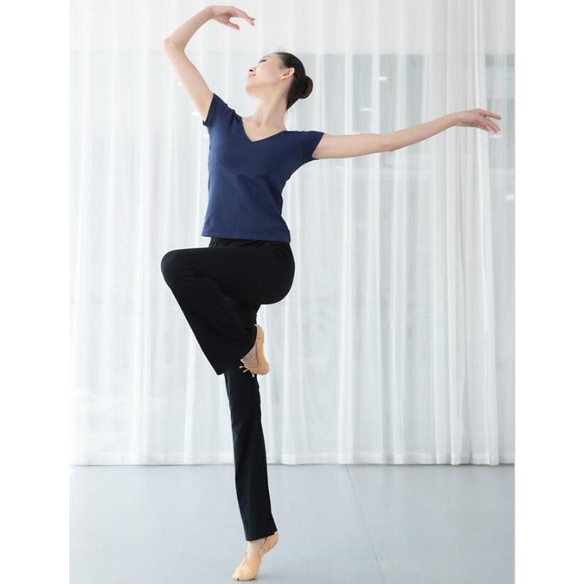 ヨガパンツ レディース ダンスパンツ ストレッチ 無地ヨガ バレエ ダンス 練習着 レッスン着 社交ダンス ウエア ロングパンツ カジュアルパンツ スポーツ運動パ - 画像 (6)