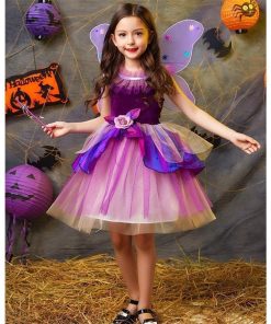 ハロウィン 女の子 衣装 魔女 子供 コスプレ 仮装 キッズ ワンピース コスチューム 魔法使い ワンピ 精霊 妖精