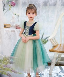 プリンセス ラプンツェルドレス ハロウィン コスプレ 子供服ドレス 女の子 なりきり ワンピース