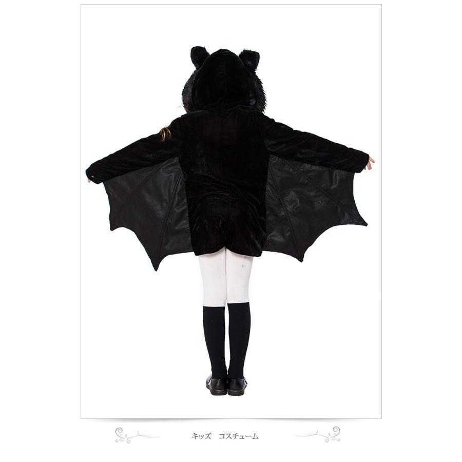 ハロウィン コスプレ 子供 蝙蝠 コウモリ キッズ コスチューム 女の子 仮装 衣装 キャラクター ワンピース