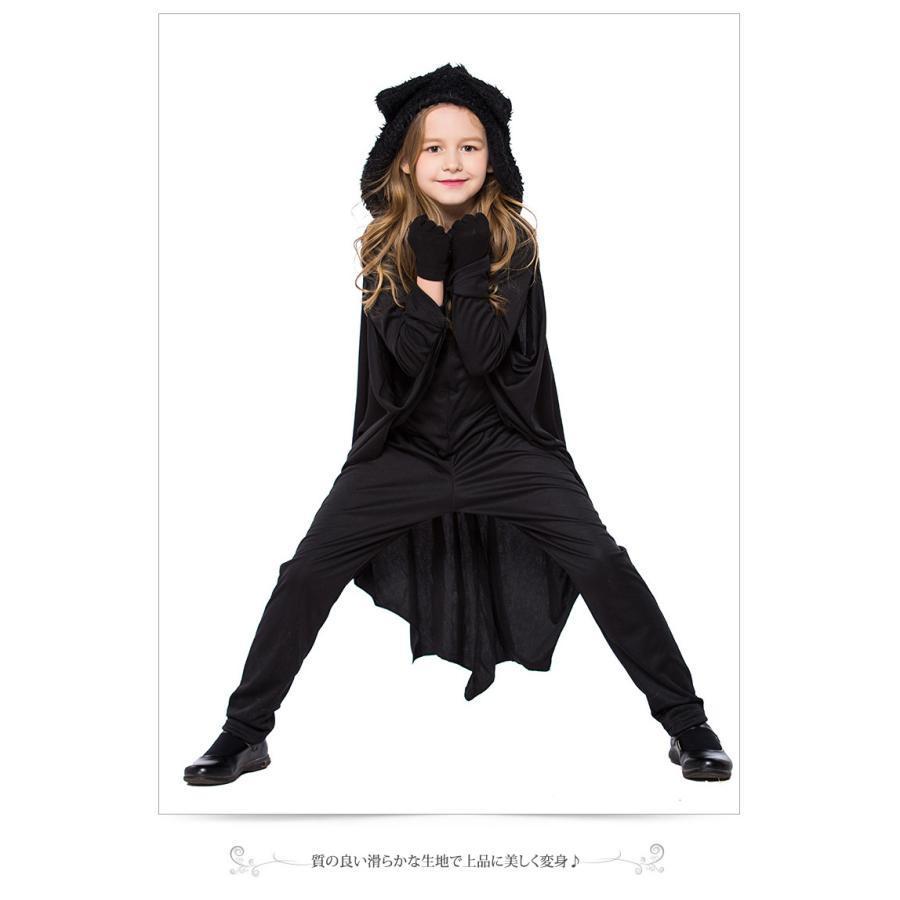 ハロウィン コスプレ 子供 蝙蝠 コウモリ キッズ コスチューム 女の子 仮装 衣装 キャラクター ワンピース - 画像 (9)