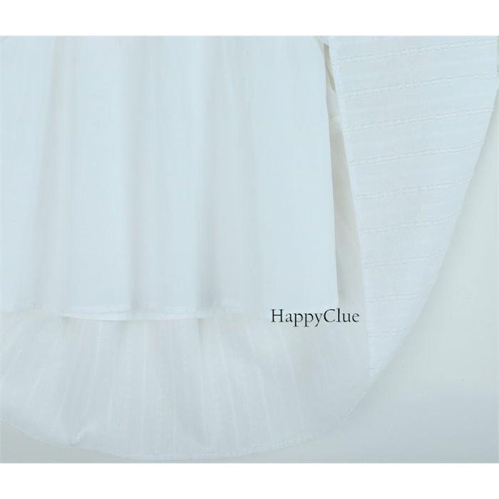 子供 ワンピース 女の子 シンプル 白ワンピース ドレス カジュアル キッズドレス 長袖 春秋 子供服 喪服 法事 礼服 120 130 140 150 160cm 子ども フォーマル 結 - 画像 (7)