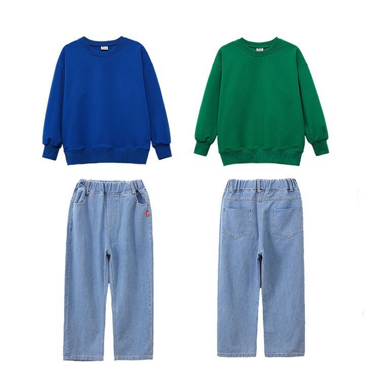 キッズダンス スウエット HIPHOP ダンス衣装 ストリート系 ヒップホップ ガールズ 男の子 女の子 長袖 ジャッズ ドラム 演出服 ダンスウェア チアダンス 発表会 - 画像 (4)