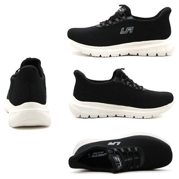 LARKINS スリッポン メンズ スニーカー 靴 黒 ブラック 紺色 ネイビー 防水 雨 履きやすい ハンズフリー 軽量 軽い ランニングシューズ ラーキンス L-203 - 画像 (7)