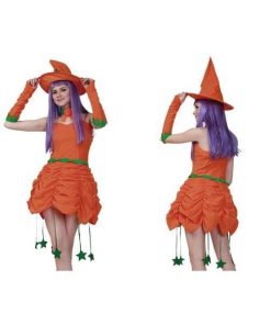clearstone パンプキンガールウィッチ｜ハロウィン 魔女 コスチューム レディース オレンジ×ブラック