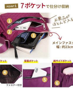 Life Glad ショルダーバッグ レディース 軽い 小さめ 斜めがけ ミニショルダーバッグ ナイロン 大人 バッグ おしゃれ