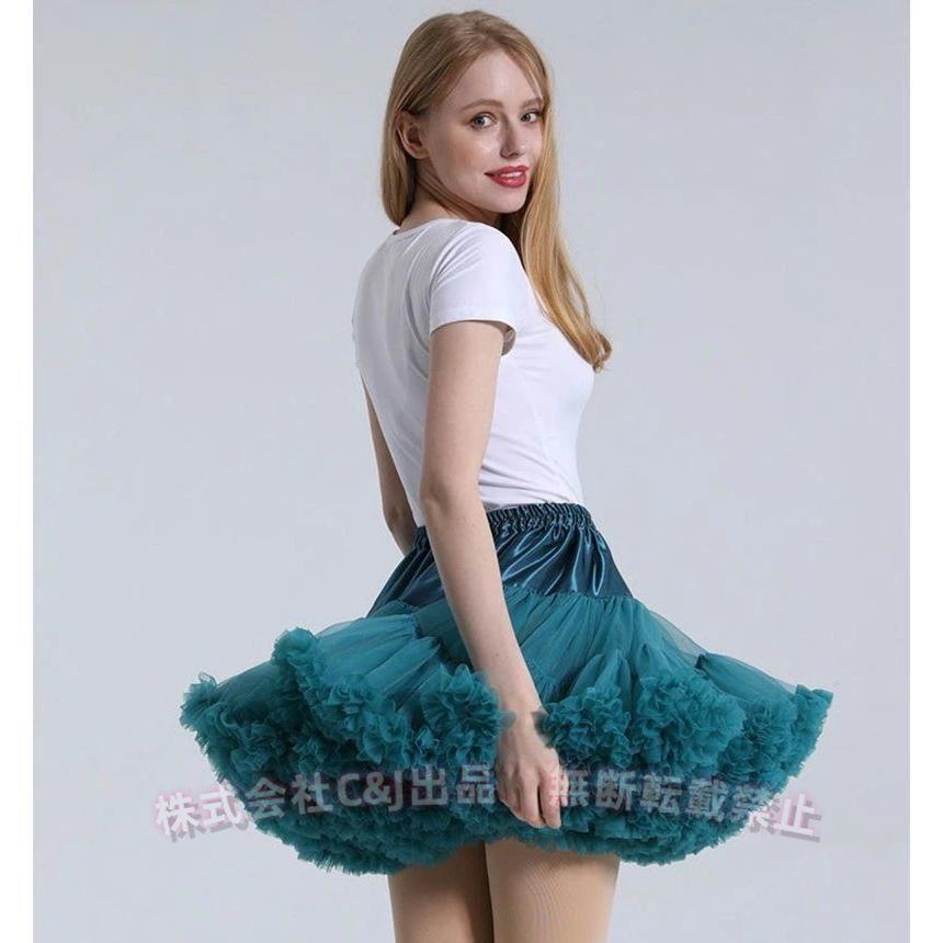送料無料チュチュスカートtutuロリータバレエスカート24色カラーパニエチュールふんわり舞台衣装練習用(株)C&Jパニエダンススカートおしゃれかわいい社 - 画像 (2)