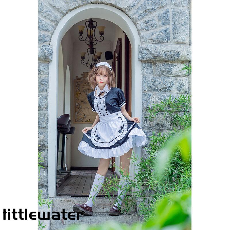 衣装メイド服 コスプレ 魔女 メイド コスプレコスチューム 女王 巫女仮装 ロングワンピース レディース ドレス レース 可愛い パーティー - 画像 (3)