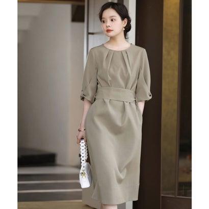 DRESS+ ドレスプラス コクーンワンピースドレス (モカ)