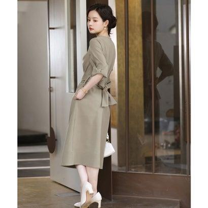 DRESS+ ドレスプラス コクーンワンピースドレス (モカ) - 画像 (3)