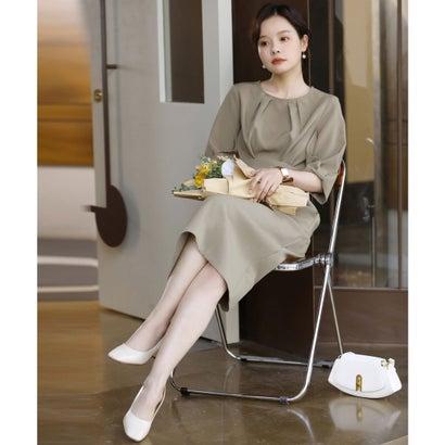 DRESS+ ドレスプラス コクーンワンピースドレス (モカ) - 画像 (7)