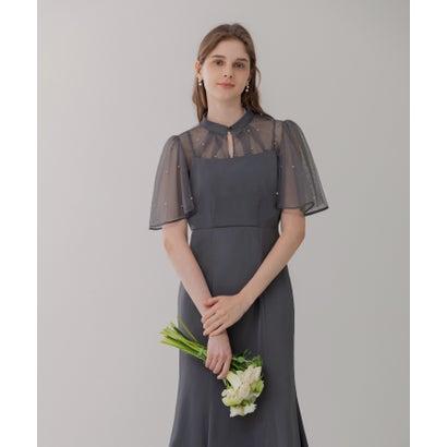 レジャ Leja パールパイピングボレロ付き2wayマーメイドフレアロングドレス美脚効果結婚式 パーティードレス 成人式 20代 30代 40代 (B - 画像 (6)