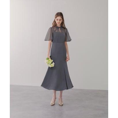 レジャ Leja パールパイピングボレロ付き2wayマーメイドフレアロングドレス美脚効果結婚式 パーティードレス 成人式 20代 30代 40代 (B - 画像 (8)