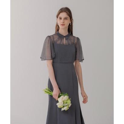 レジャ Leja パールパイピングボレロ付き2wayマーメイドフレアロングドレス美脚効果結婚式 パーティードレス 成人式 20代 30代 40代 (B - 画像 (9)