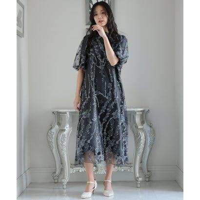 PourVous プールヴー テントラインパーティードレスお呼ばれ七分袖&ロング同窓会フォーマルオケージョンドレス結婚式 フォーマル ワンピース パー