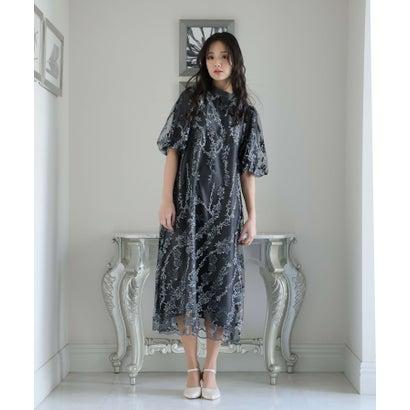 PourVous プールヴー テントラインパーティードレスお呼ばれ七分袖&ロング同窓会フォーマルオケージョンドレス結婚式 フォーマル ワンピース パー - 画像 (4)