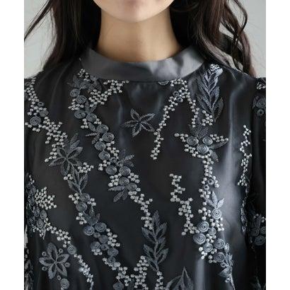 PourVous プールヴー テントラインパーティードレスお呼ばれ七分袖&ロング同窓会フォーマルオケージョンドレス結婚式 フォーマル ワンピース パー - 画像 (5)