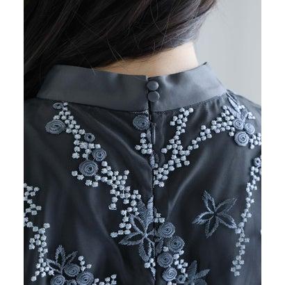 PourVous プールヴー テントラインパーティードレスお呼ばれ七分袖&ロング同窓会フォーマルオケージョンドレス結婚式 フォーマル ワンピース パー - 画像 (8)