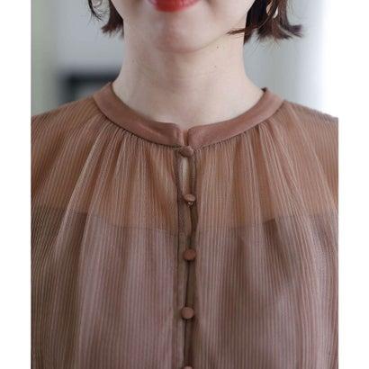 PourVous プールヴー 結婚式パーティードレスミモレ丈と袖ありクリスタルプリーツ大きいサイズフォーマル ワンピース 20代 30代 40代 (パ - 画像 (8)