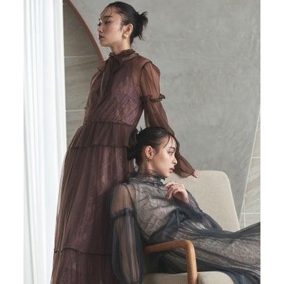 RUIRUE BOUTIQUE ルイルエブティック 3wayチュールドレス&レースドレスセット (モカ) - 画像 (5)