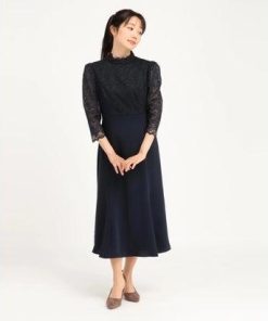 STRAWBERRY-FIELDS ストロベリーフィールズ STRAWBERRY FIELDS フローレットレース ワンピース （ライラック）