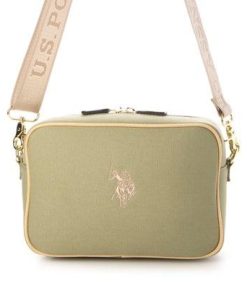 U.S. POLO ASSN. ユーエスポロアッスン コットンショルダーバッグ USPA2555 （カーキ）
