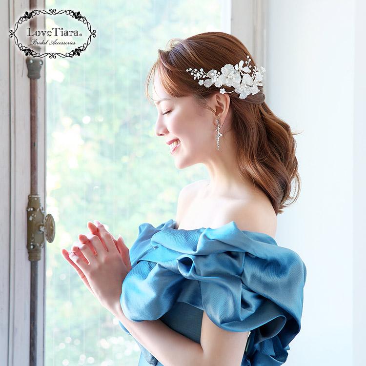 ヘッドドレス 小枝ヘッドドレス 小枝アクセサリー 花嫁 結婚式 ビジュー ウェディング ウエディング ブライダル プレシャスフラワー