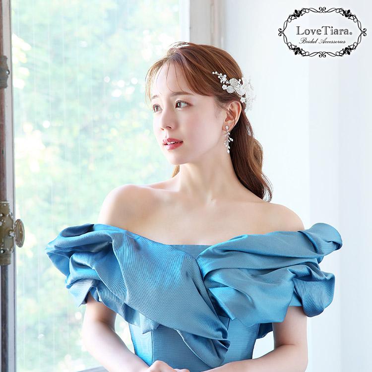 ヘッドドレス 小枝ヘッドドレス 小枝アクセサリー 花嫁 結婚式 ビジュー ウェディング ウエディング ブライダル プレシャスフラワー - 画像 (5)