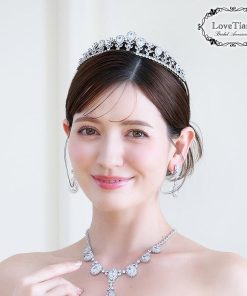 ティアラ 子供用 髪飾り 結婚式 文化祭 コーム 卒業式 ウェディング 王冠 カチューシャ キッズ ラディアント ジルコニア
