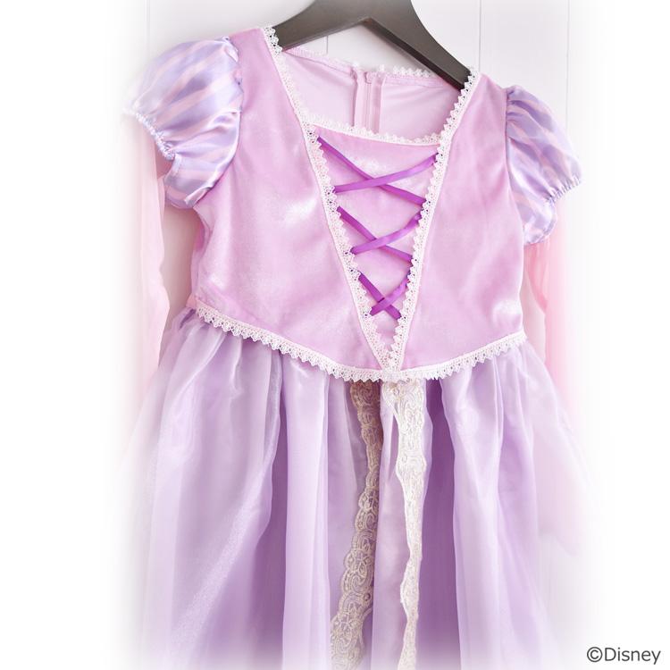ディズニープリンセス リトルプリンセスルーム ディズニーコレクション ラプンツェル ドレス コスチューム 子供 キッズ お姫様 - 画像 (4)